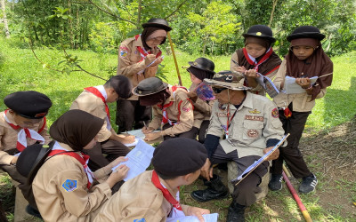 MI Alkhairaat Melaksanakan Perkemahan dalam Rangka Pengujian SKU dan TKU